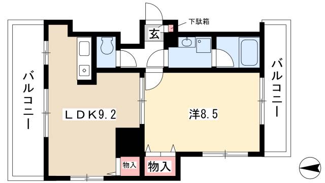 パックス今池の間取り