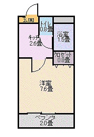 ホリデーワンの間取り