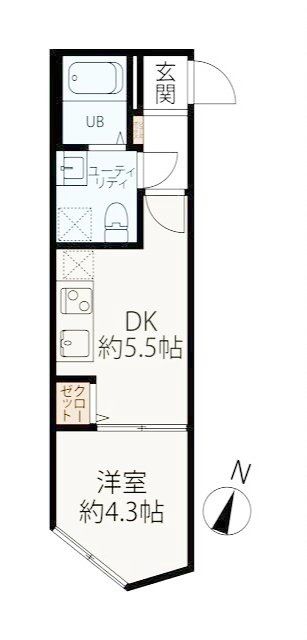 【スカイヒルズ中野弥生町の間取り】