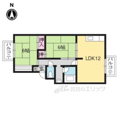 山端マンションの間取り