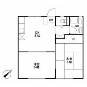 上尾市大字瓦葺のアパートの間取り