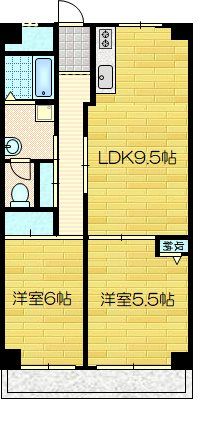 【第２洛西ハイツの間取り】