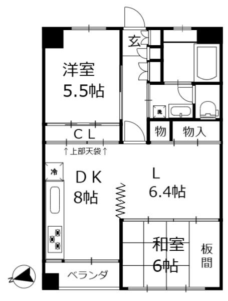 大森駅前住宅１号棟の間取り