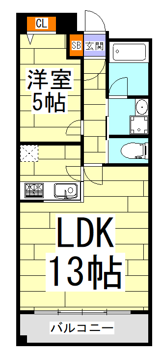 オルゴグラート鶴見の間取り