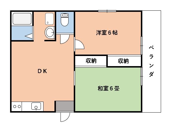 サトウハイムAの間取り