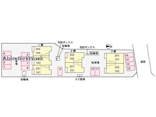 【ミル　ソラーナの駐車場】