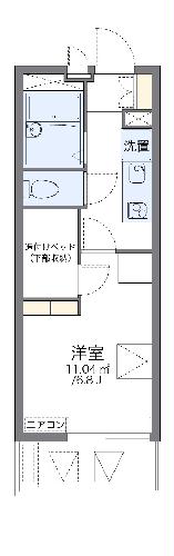 レオパレス神無月の間取り