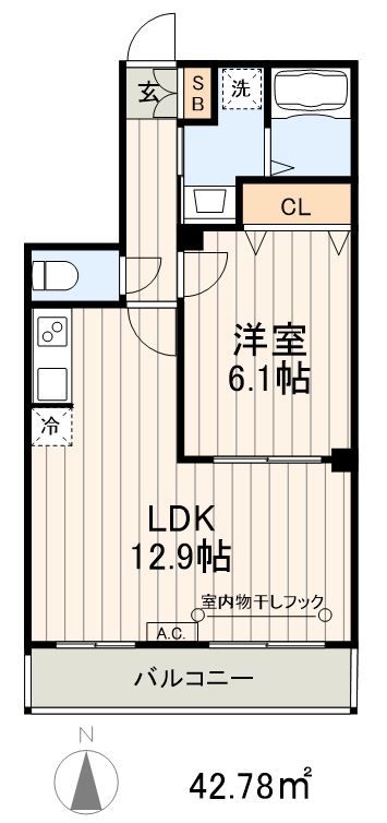 パークサイドテラス２号館の間取り