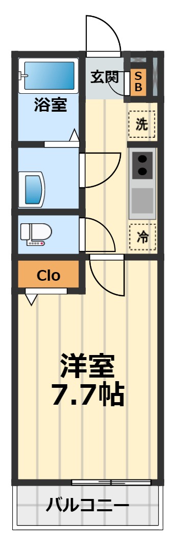 リブリANGEL大和5の間取り