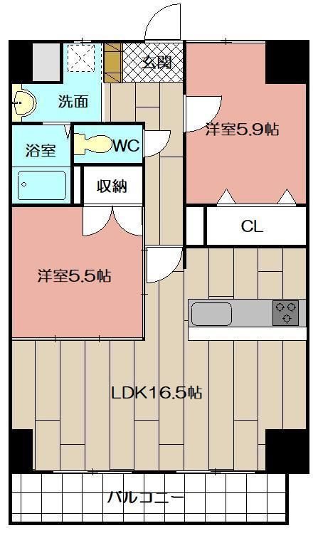 THE SQUARE Suite Residenceの間取り