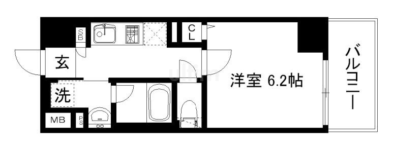 アスヴェル京都西七条の間取り