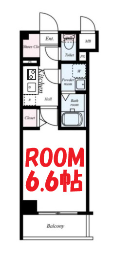 横浜市中区山下町のマンションの間取り