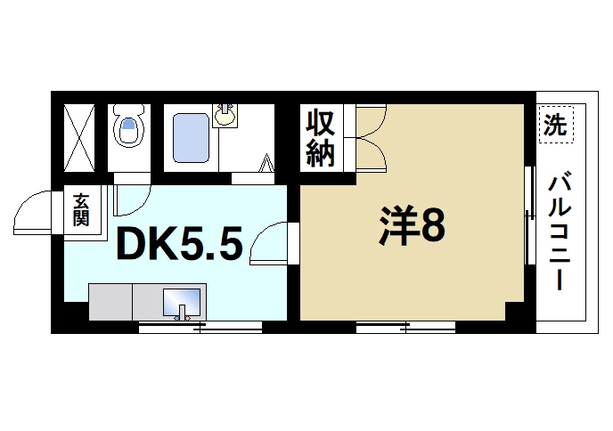 パインハイツ桜井の間取り