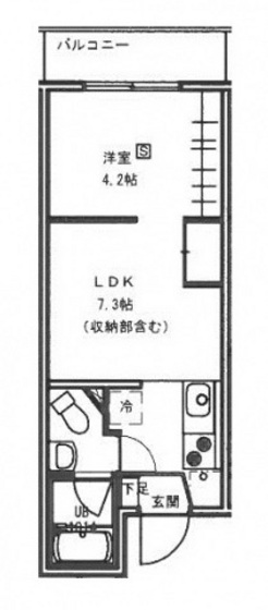 広島市安佐南区大塚東のアパートの間取り