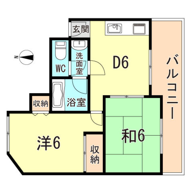 伊丹市西台のマンションの間取り