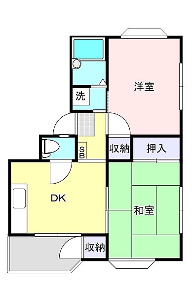 サンハウスしらかわの間取り