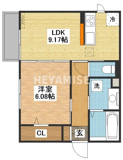 コンフォートたらみDの間取り