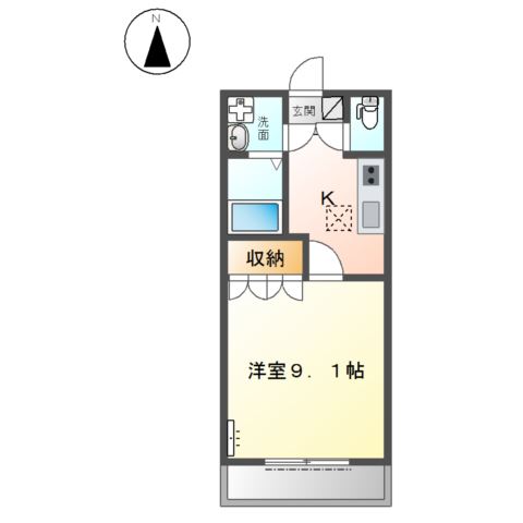 スカイハイツ２１の間取り