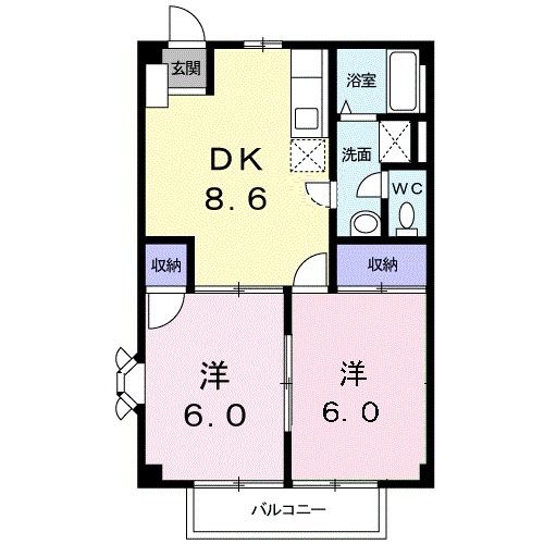 ニュ－シティ－コロンビアの間取り