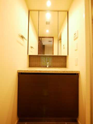 洗面設備　ザ・パークハビオ巣鴨の洗面所