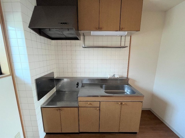 キッチン　ガスコンロ設置可