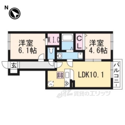 イルセットＢ棟の間取り
