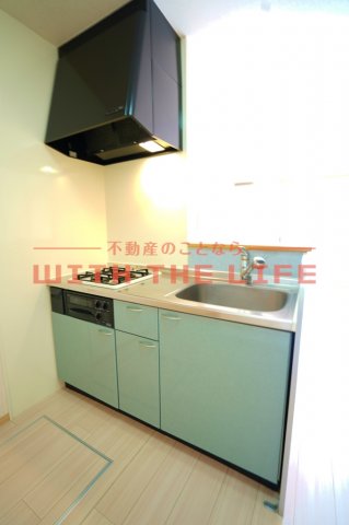 キッチン　コンパクトなキッチンで掃除もラクラク