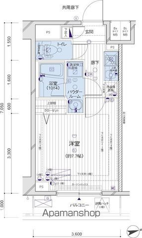 メインステージ府中中河原駅前の間取り写真