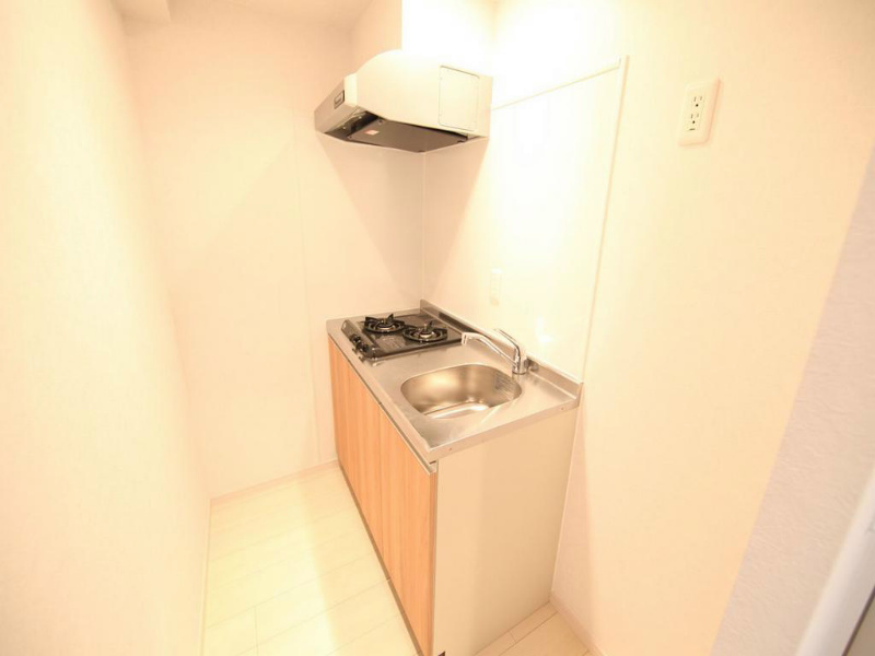 キッチン　システムキッチン（ガス2口）冷蔵庫・レンジ等ご用意できます