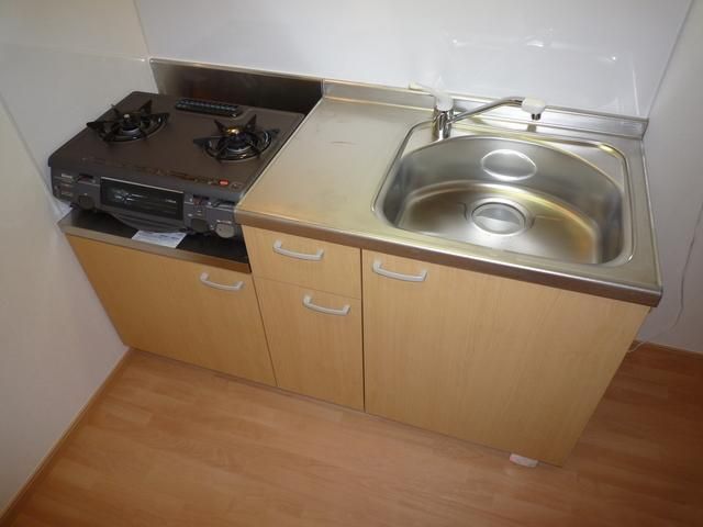キッチン　２口コンロ設置済み