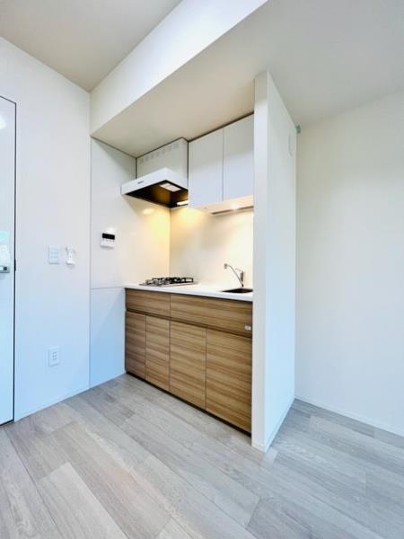 キッチン　コンパクトなキッチンで掃除もラクラク