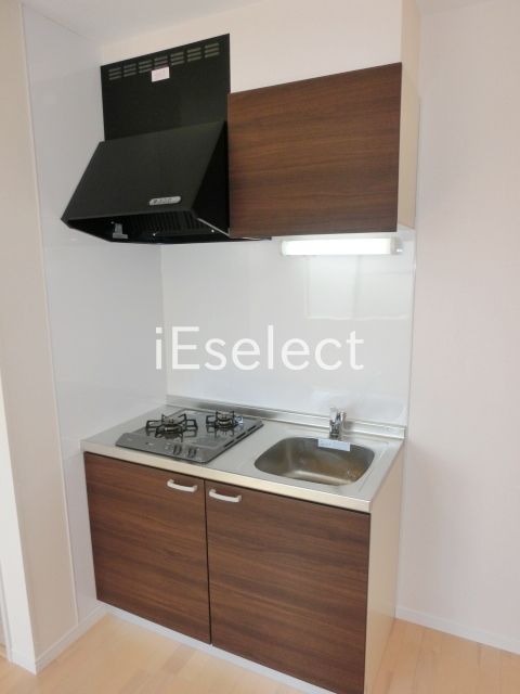 キッチン　２口ガスコンロ付のキッチンです。