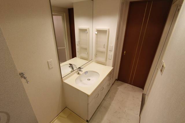 洗面設備　１３０９号室撮影。
