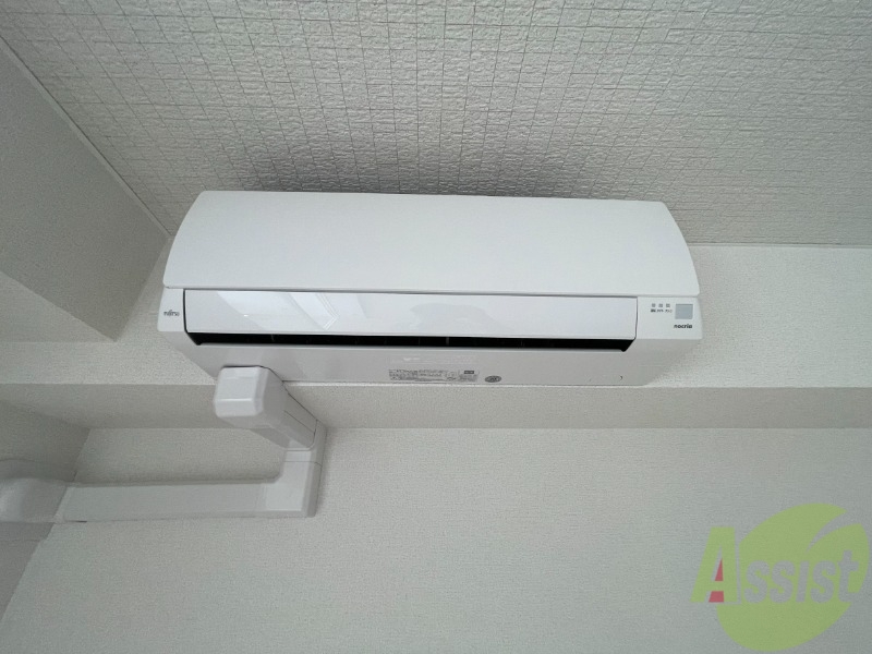 その他設備　エアコンが付いていました。寒暖対策もバッチリです。