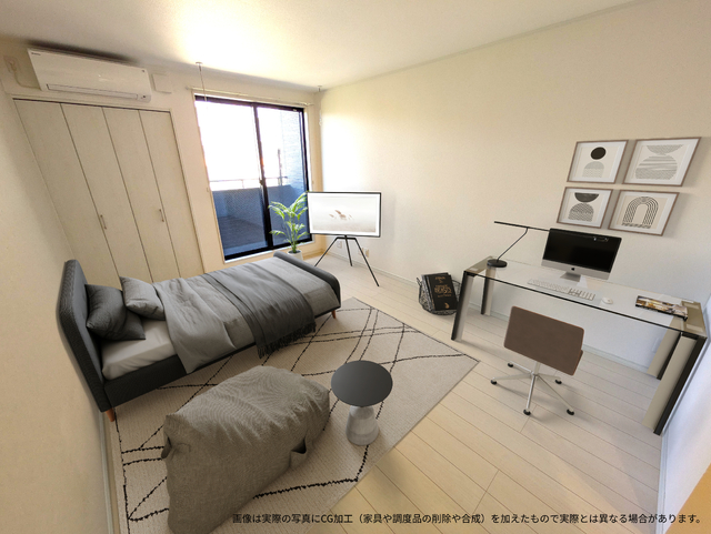 居室・リビング　画像は実際の写真にＣＧ加工（家具や調度品の削除や合成）を加え