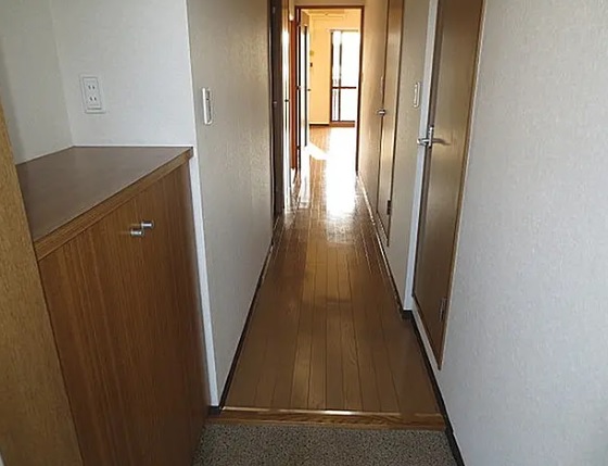 玄関　リフォーム前の写真になります。