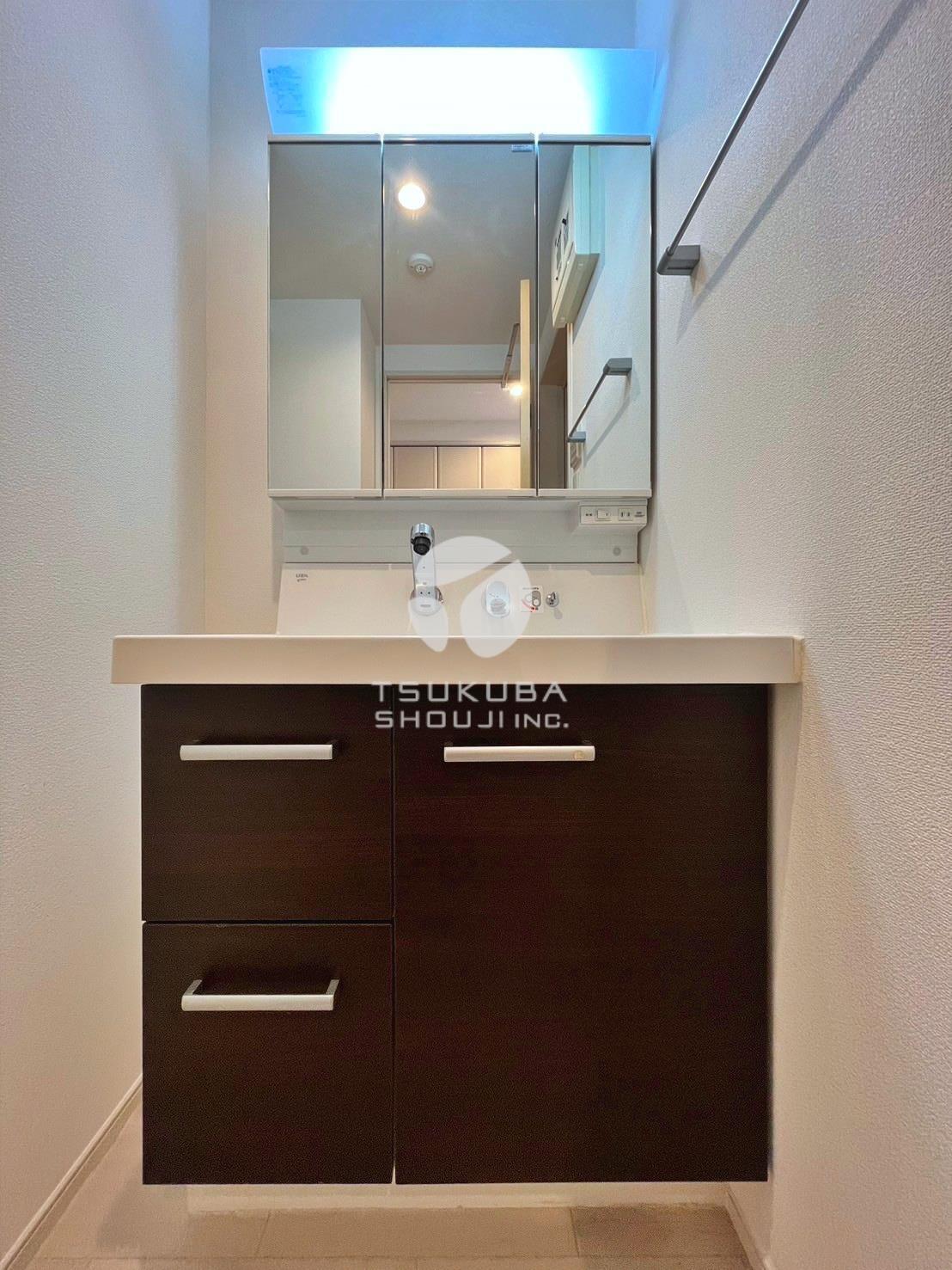 洗面設備　写真は同タイプ別部屋です