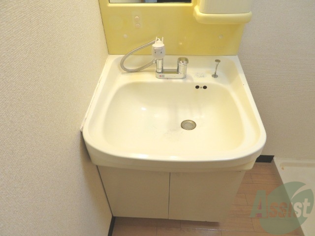 洗面設備　シャンプードレッサーが付いてるのはとても嬉しいですね