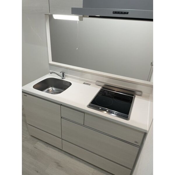 キッチン　2口IHコンロ付きです