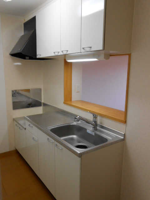 キッチン　対面（カウンター）キッチン・ガスコンロ（２口）対応