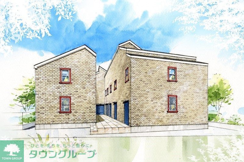 建物外観　雰囲気あるレンガ調の外観です！