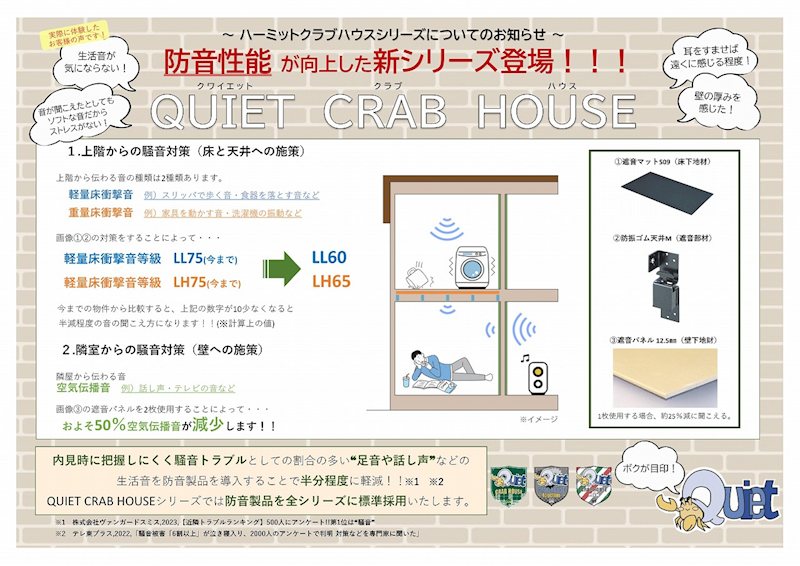 その他　新シリーズQUIET CRAB HOUSE！