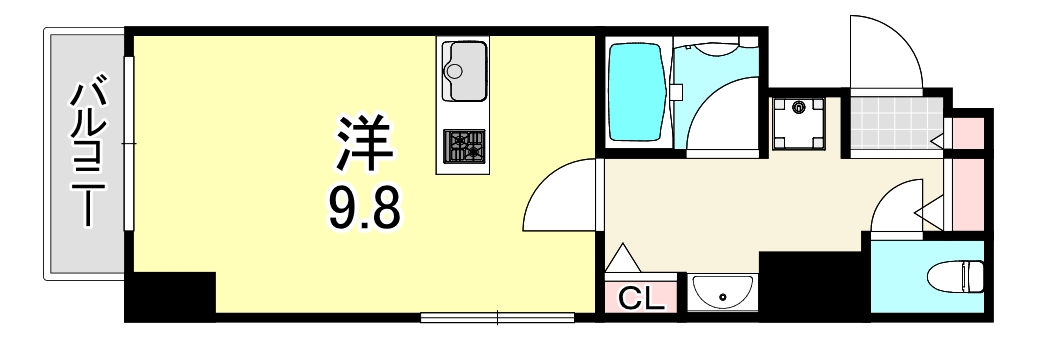 北野Crestの間取り写真