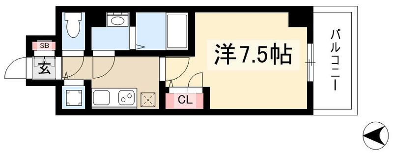 エスリード大須プレシアの間取り写真
