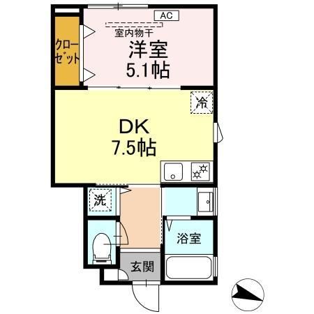 フィラーレ富の原 B棟の間取り写真