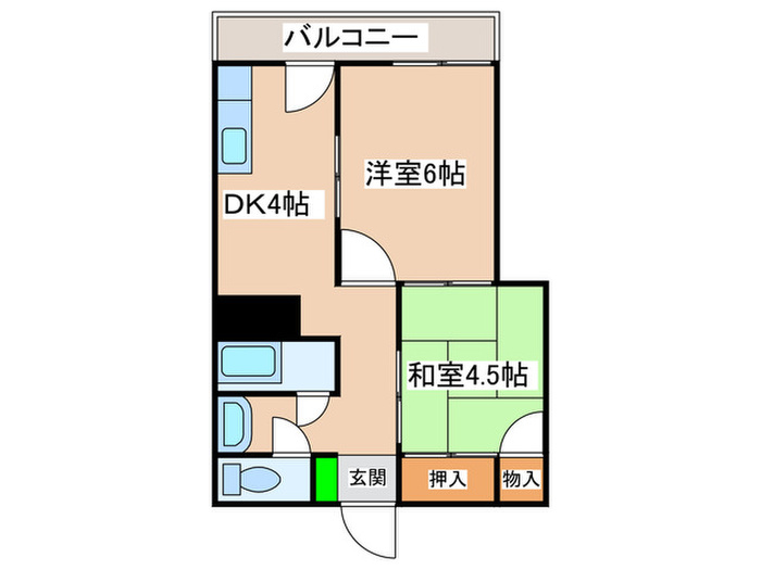 ビスタ桃谷の間取り写真