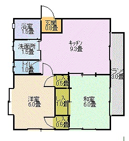 パルム中原の間取り写真