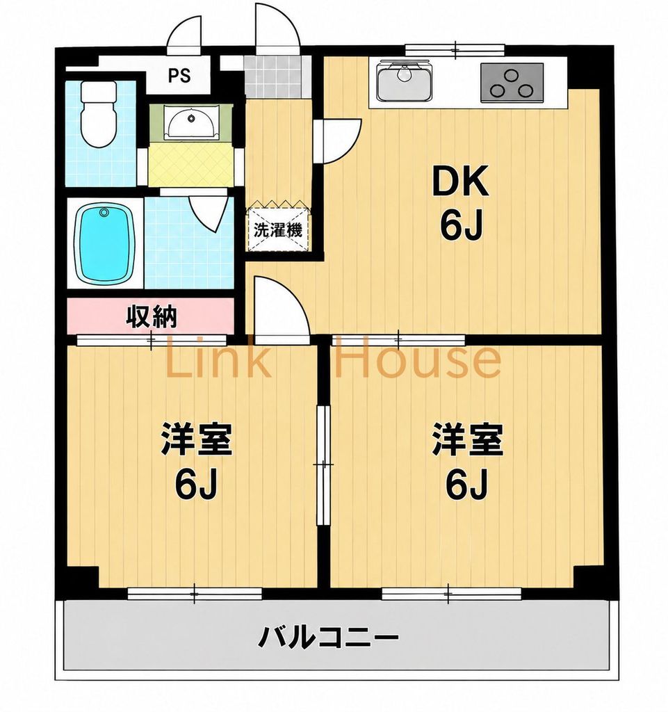 東京メトロ東西線 葛西駅 徒歩16分 3階建 築32年の間取り写真