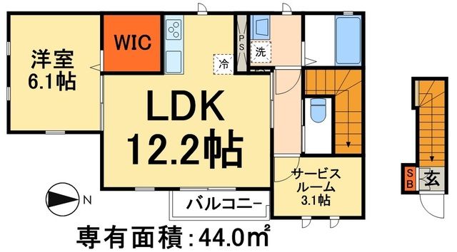 アムール江北の間取り写真