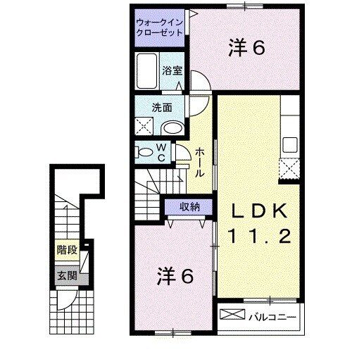 コンフォート切ノ川の間取り写真